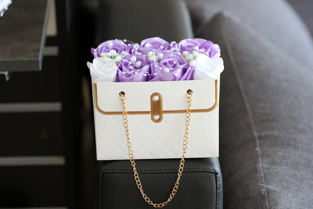 Sac fleurs de soie
