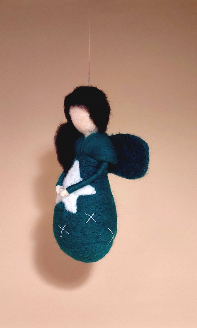 Fées soeurs de Noël, bleu