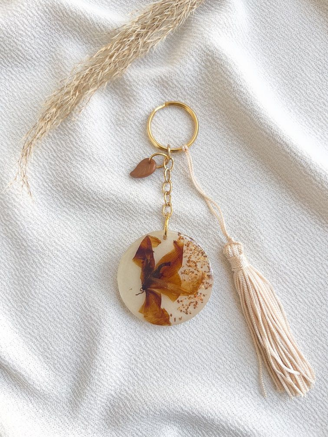 Chaveiro Orquídea pra Conexão Espiritual