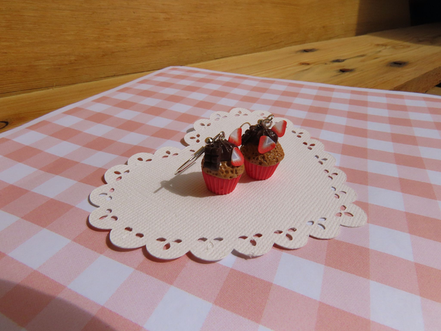 🧁 Cupcakes au chocolat et aux fraises