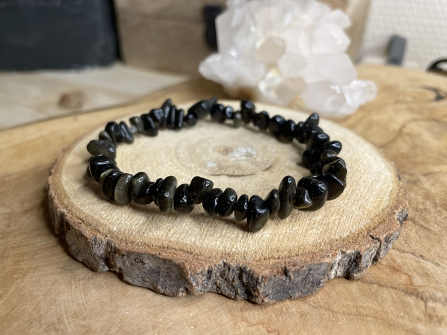 Bracelet chips OBSIDIENNE 