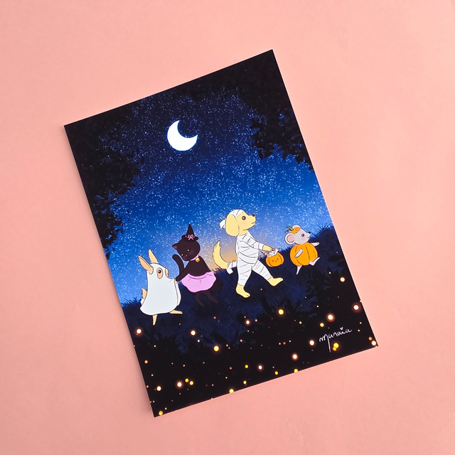 "Halloween pets" (2024) - High quality paper print