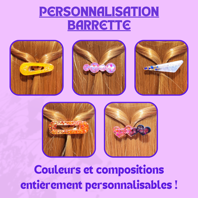 Personnalisation Barrettes