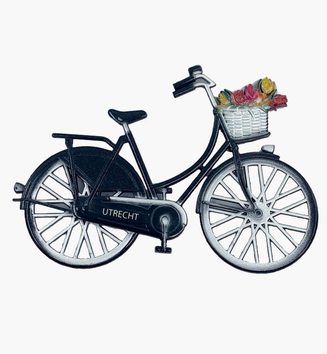 Magneet Utrecht fiets zwart