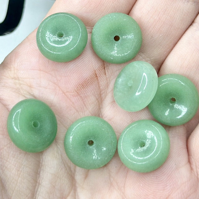 15 x Green Aventurine donuts sphere stands 