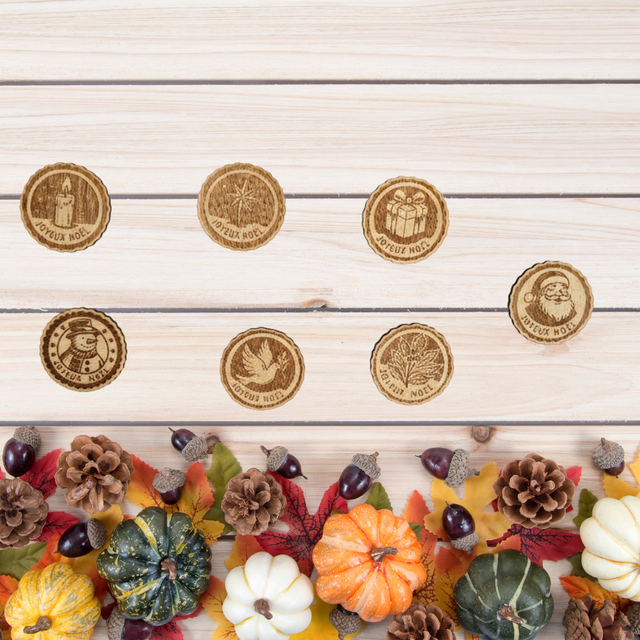 Lot de 7 Magnets de Noël