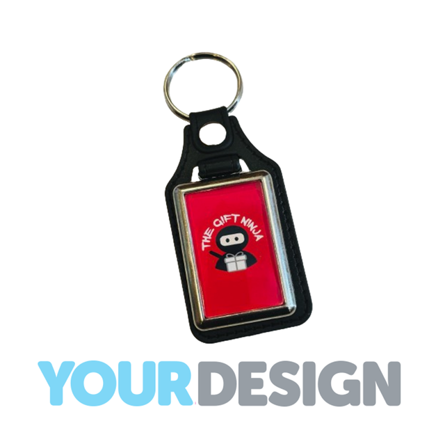 Promotional Keyrings - Faux leather