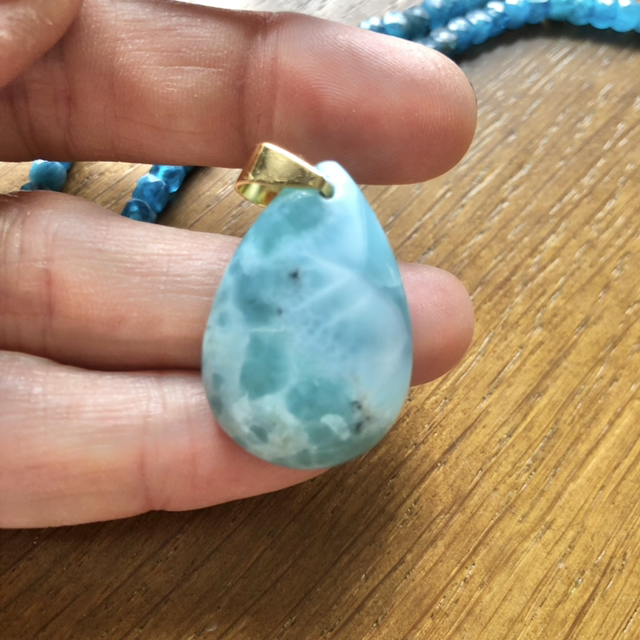 Pendentif Larimar AA