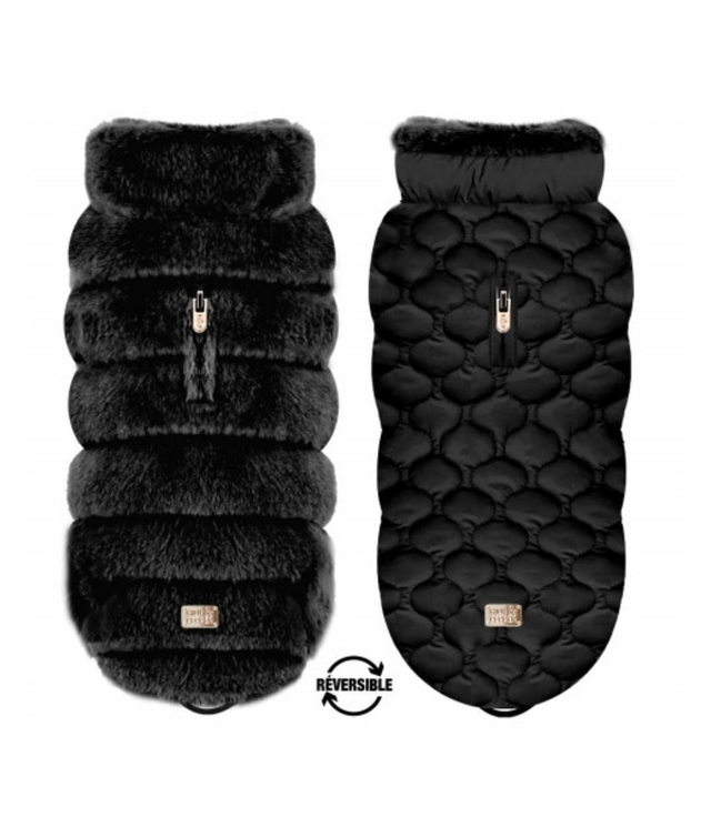 MYA schwarz, Wende-Daunenmantel