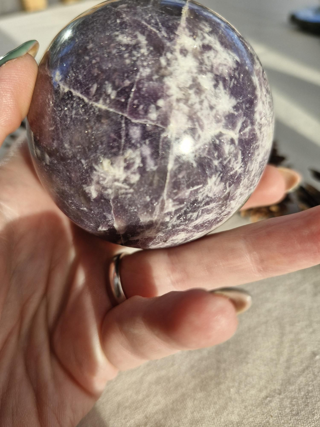 Lepidolite Sphere