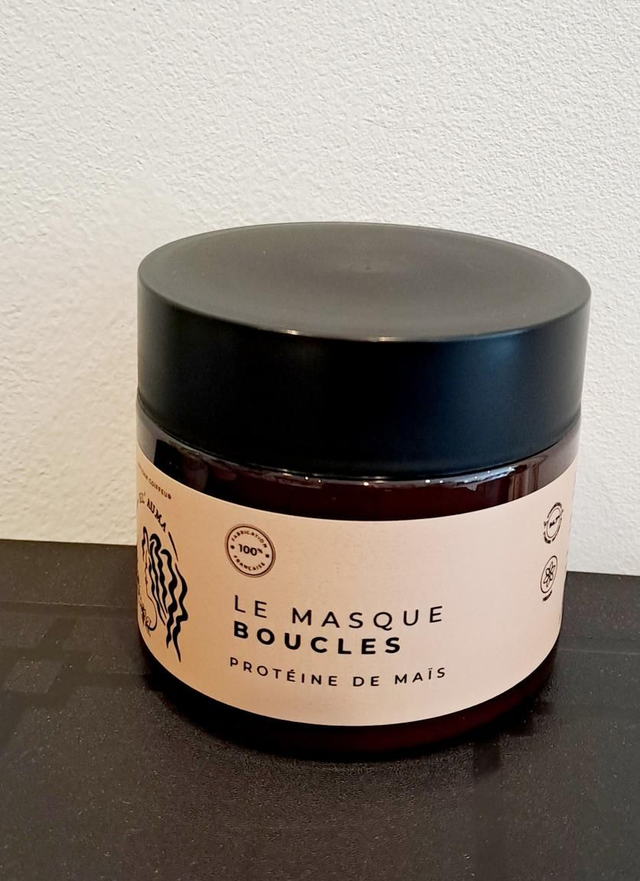 Masque au Maïs bouclés, frisés, crêpus au Maïs