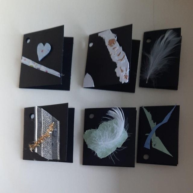 Namenskärtchen schwarz