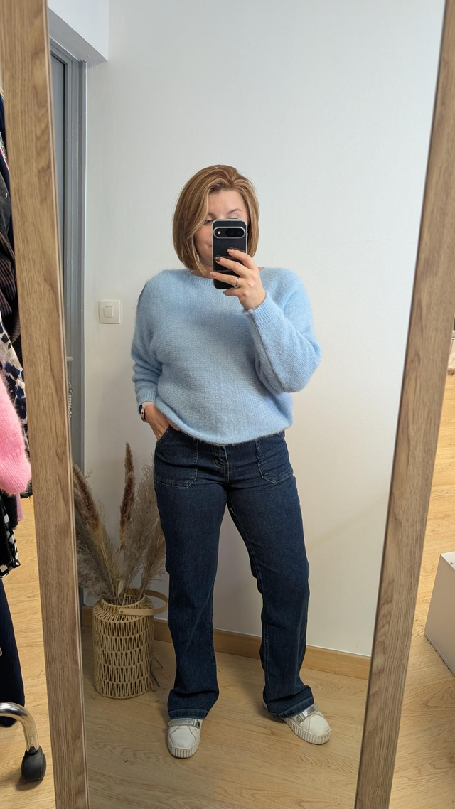 Pull &quot;Anna&quot; TU 34/42 bleu ciel