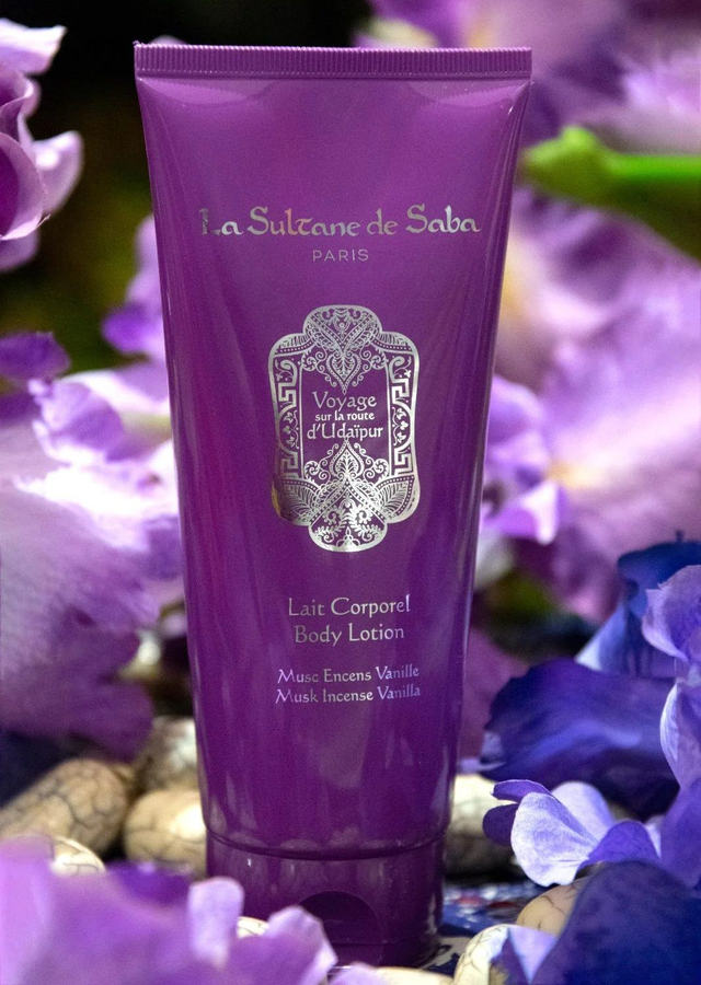 Lichaamsmelk - Lait Corporel - 200ml - Udaipur  (Muskus - Wierook - Vanille) 