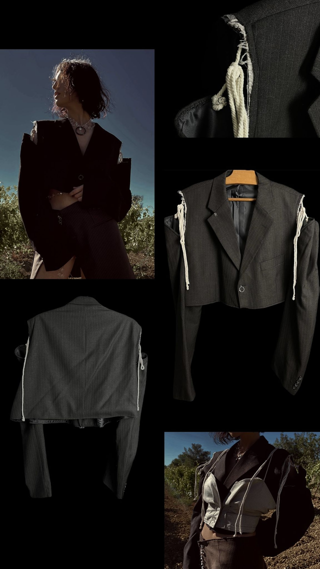 Blazer Upcycled - Jean(ne) XL