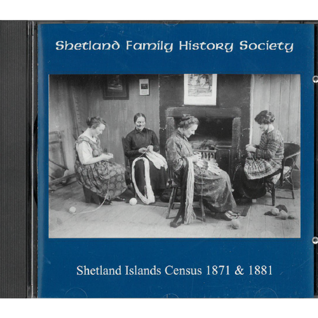Shetland Islands 1871 and 1881 Census on CD