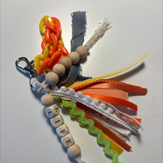 Gri-gri de sac LIFE orange et vert