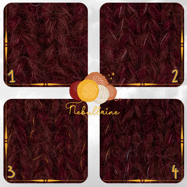 Mitaines en laine d'alpaga et mérinos tricotées à la main rouge bordeaux