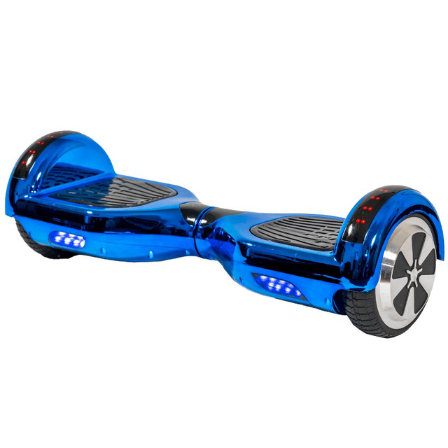 LED Bluetooth Hoverboard - Chrome Blue