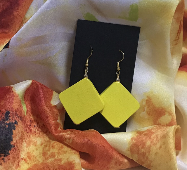 Yellow Dangling Earrings- YDE51