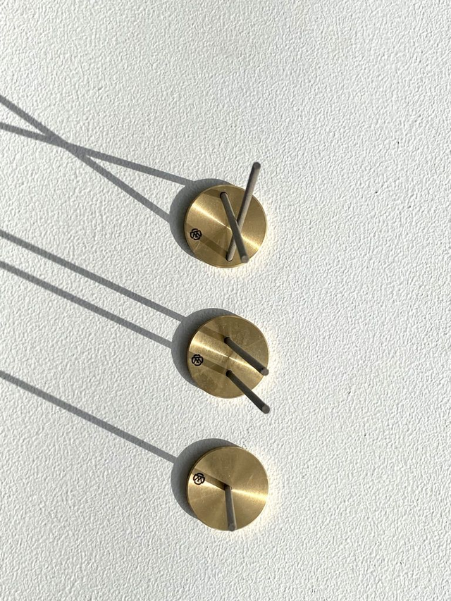 Brass Coin Incense Holder - Single Hole