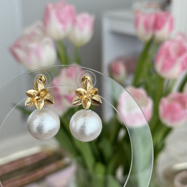 Ohrringe „Cotton Pearl“