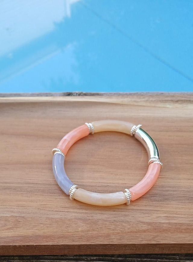 Bracelet perles tubes