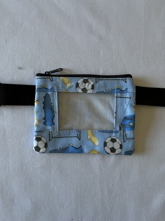 Blue Footballs Pouch