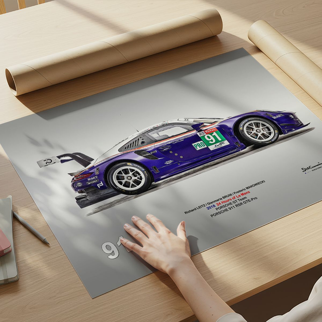 C241201 Porsche 911RSR Le Mans 2018 #91