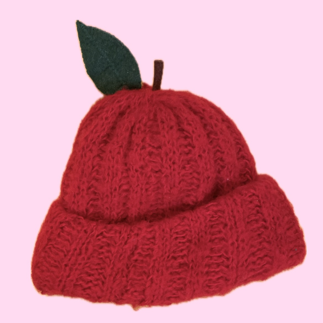 Bonnet rouge pomme