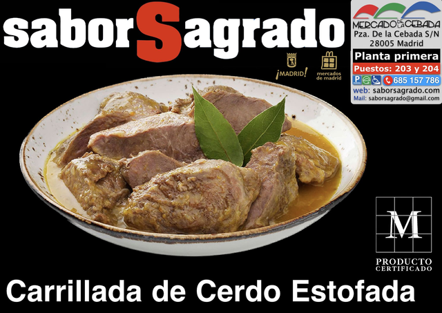Carrillada de Cerdo Estofada