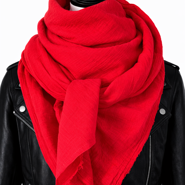 Foulard Rouge – Gaze de coton