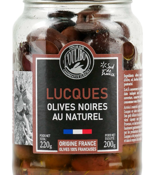 Olives noires variété Lucques