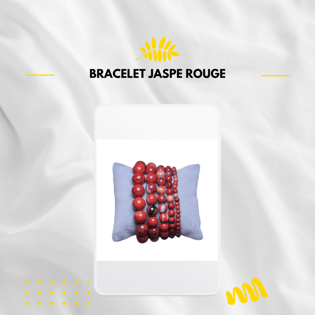 Bracelet Jaspe rouge