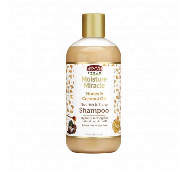 African Pride Moisture Miracle Honey & Coconut Oil Shampoo - 12oz