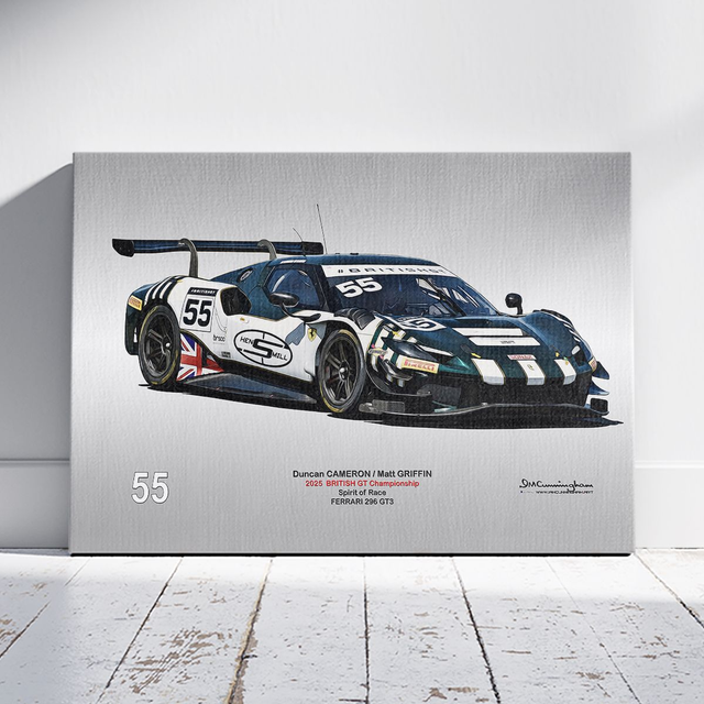C250805 FERRARI 296GT3 British GT 2025 SpiritofRace #55 Snetterton_ICA2100 