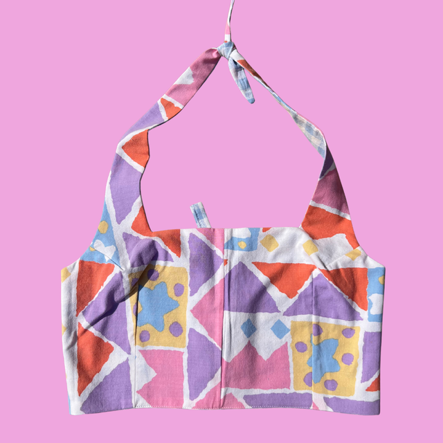 Crop top reversible "Jeux d'enfant" - M