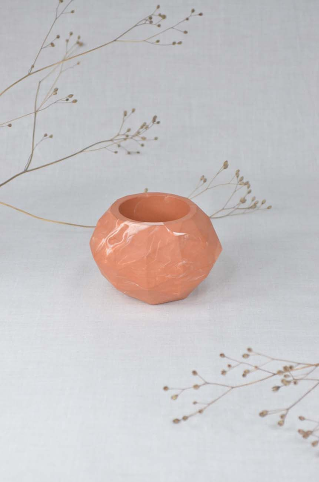 Pot boule : Terracotta marbré