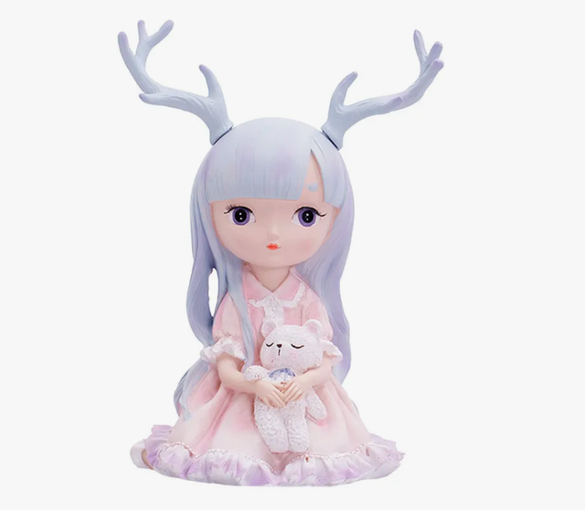 Fée petite - Manga rose avec ours