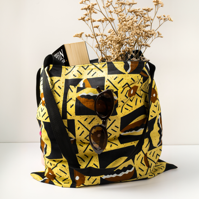 Tote bag en wax 