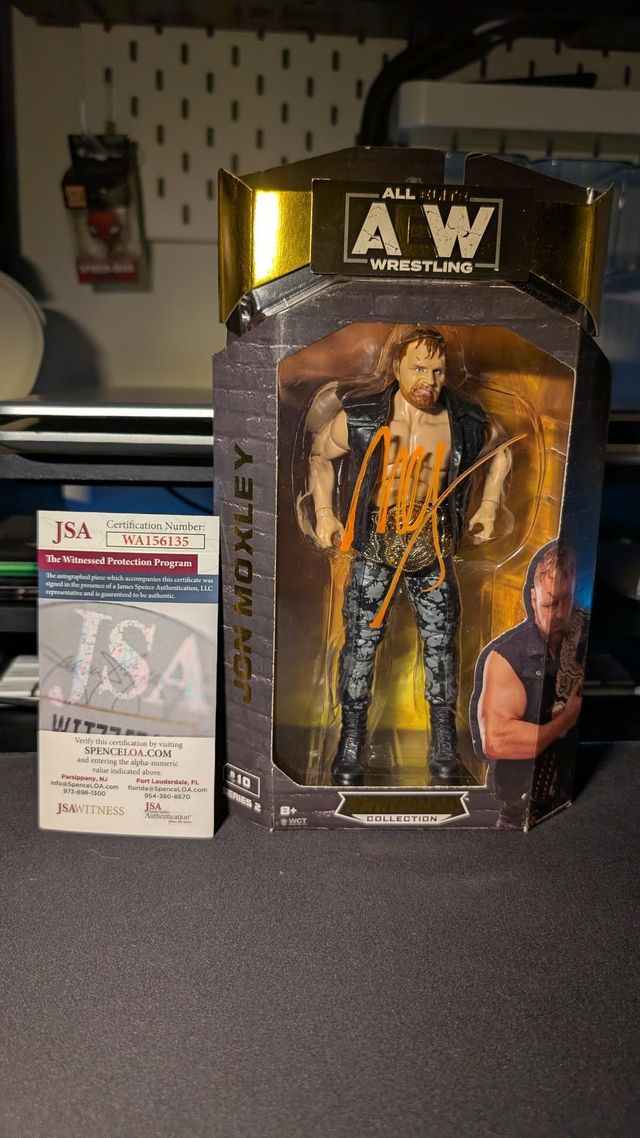 AEW Signed Unrivaled Series 2 Jon Moxley #10 Figure with JSA COA