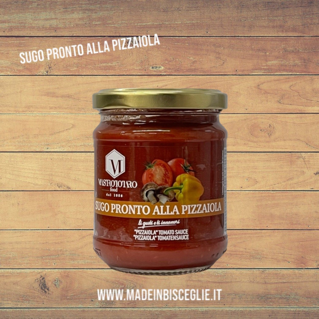 Sugo pronto alla pizzaiola - 180gr - Mastrototaro food