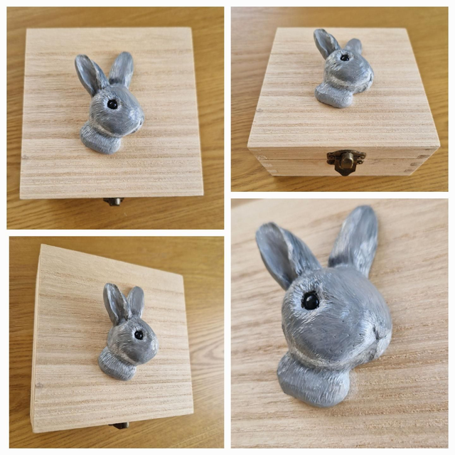 Rabbit trinket box