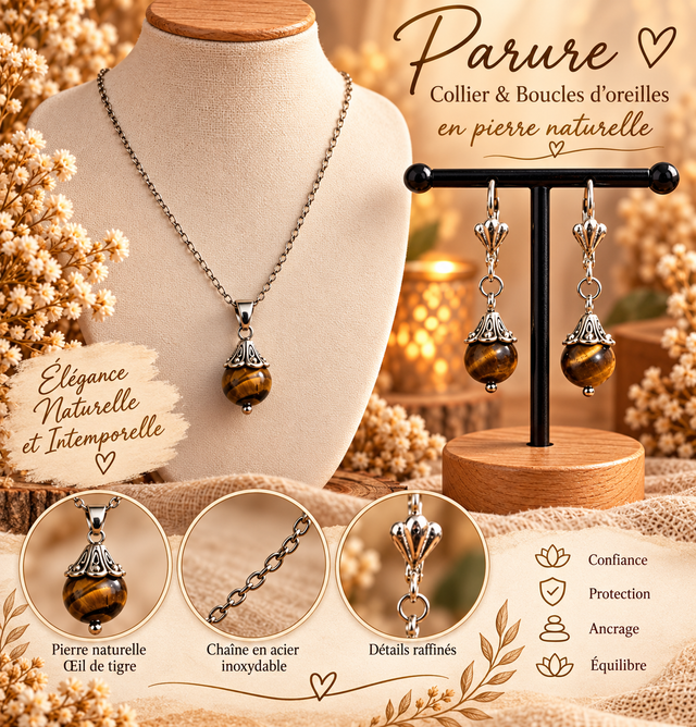 Parure en pierre naturelle