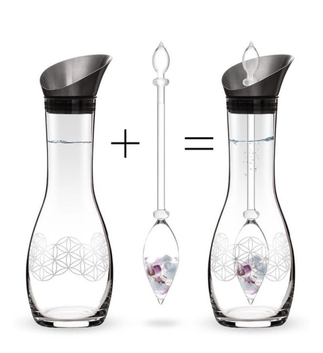 KARAFFE SET ERA FLOWER OF LIFE//// NICHT MEHR IM BESTAND BEI VITAJUWEL