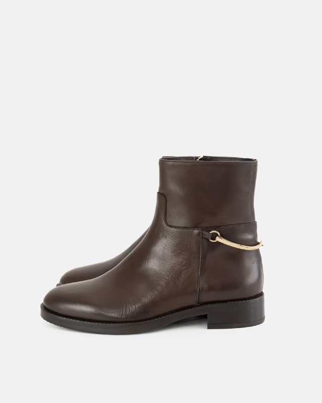 Stivaletti stile cavallerizza in vitello