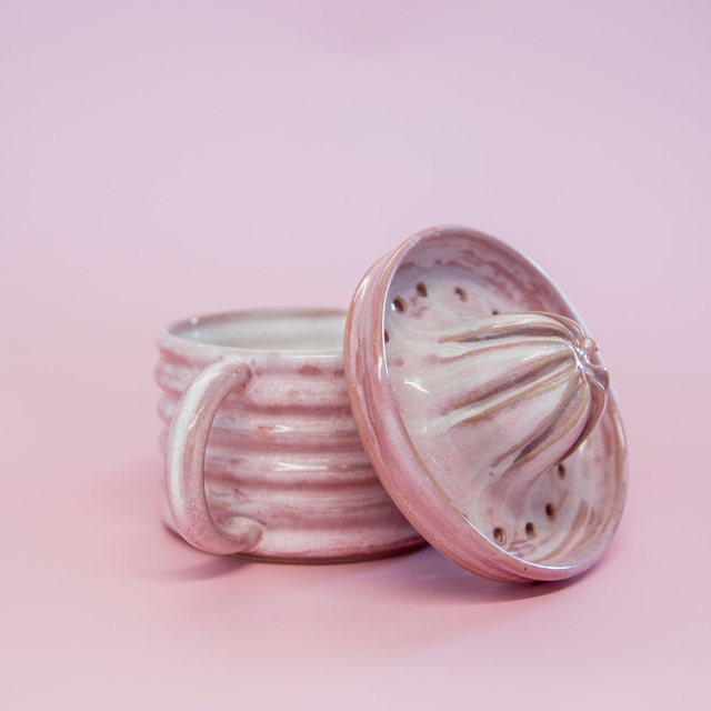 swirly lemon jug (pink passion)
