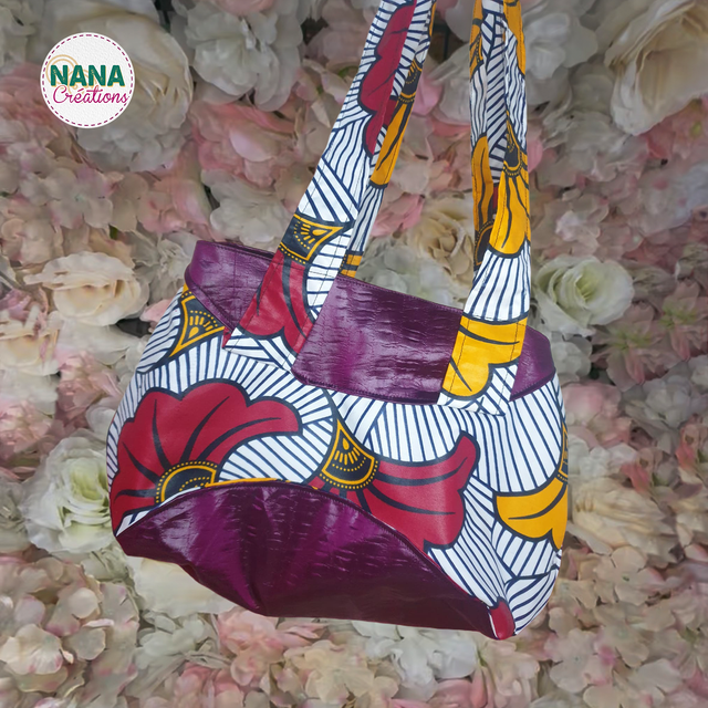 NEW - Tote bag | Sac cabas | en WAX – Fait main