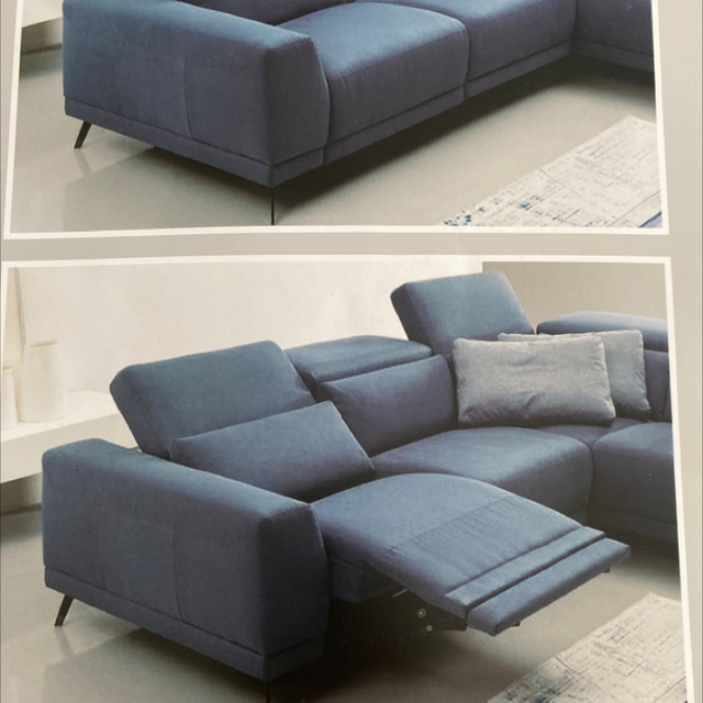 Divano angolare elettrico