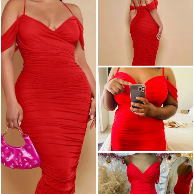 Robe Curvy « Rouge Eclat » (3XL)